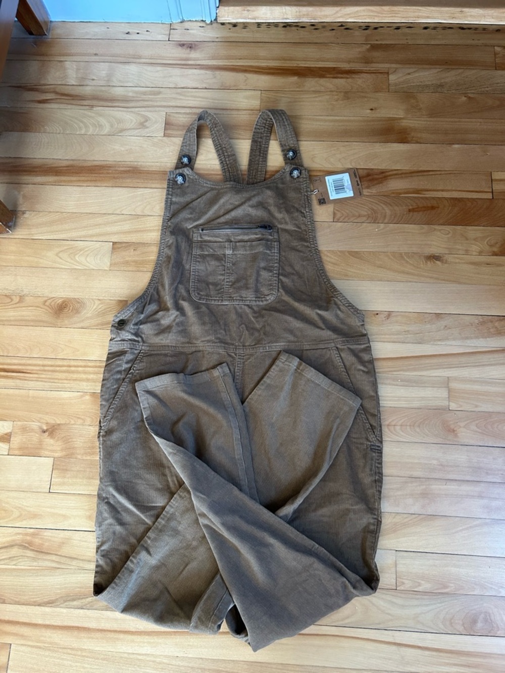 Toad&Co Brown Corduroy Overall Jumpsuit